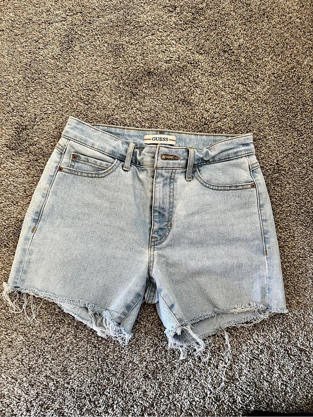GUESS Denim Jean Shorts in Blue Waist 26
